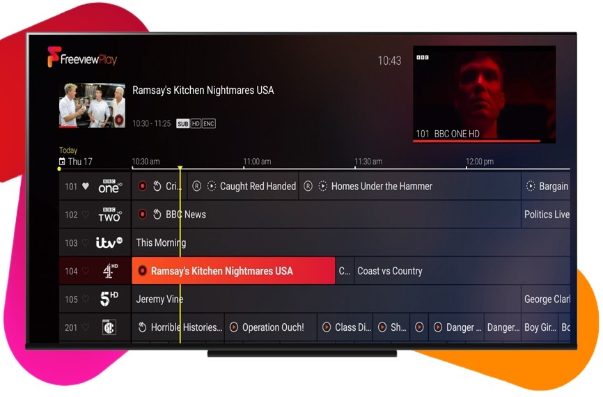 Freeview Play TV Guide check
